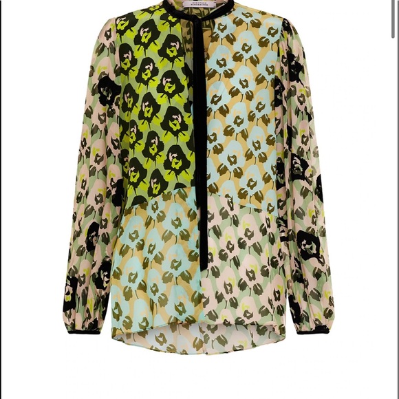 Dorothee Schumacher Floral Patch Blouse-Green & black Roses - Picture 6 of 6